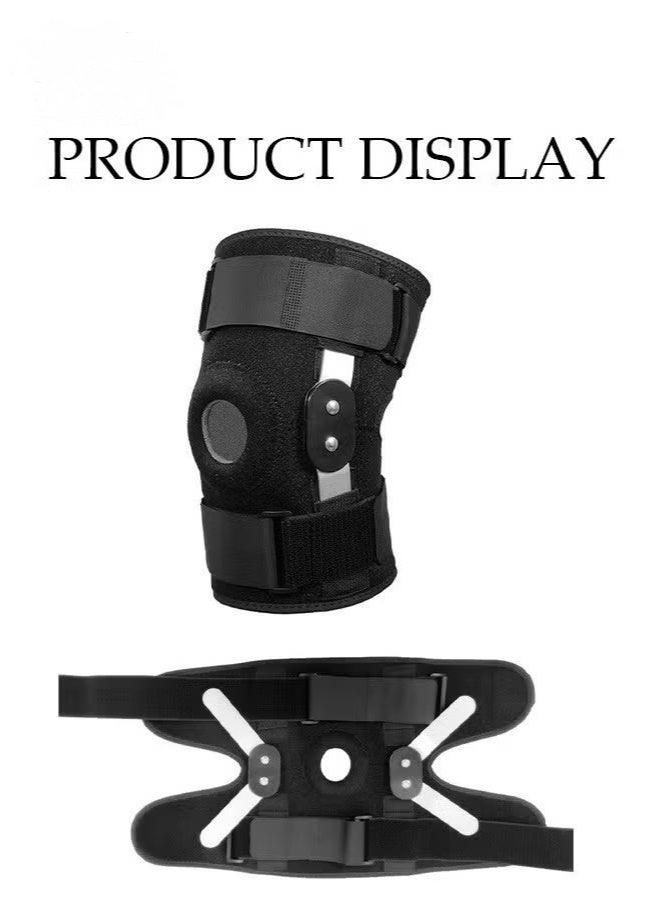PINKSAMA Knee Brace For Knee Pain Relief, Adjustable Knee Support with Side Stabilizers & Patellar Gel Pads for Men and Women, Knee Wrap for ACL, MCL, Meniscus Tear, Arthritis, Injury Recovery - Image 4