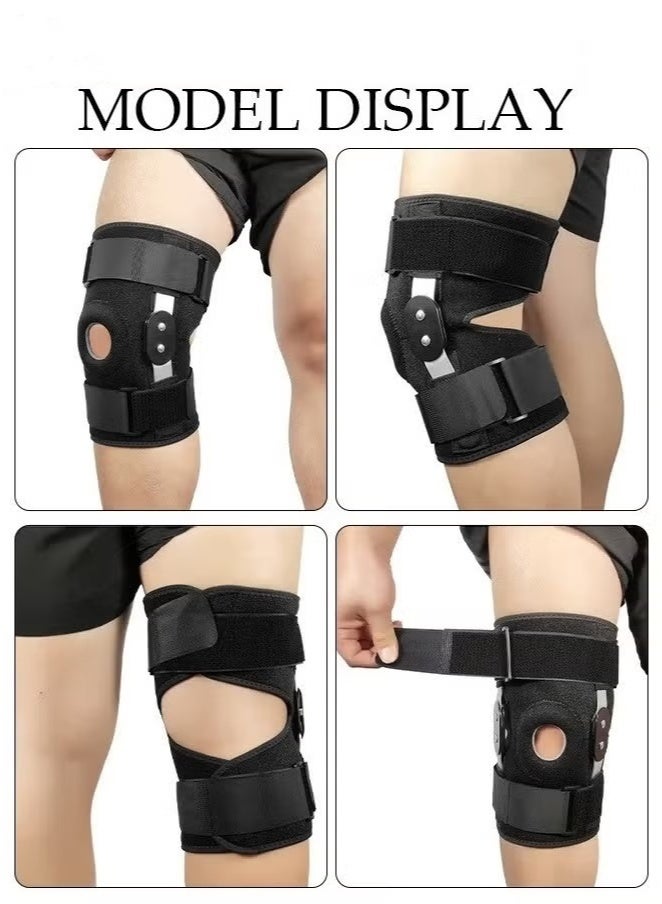 PINKSAMA Knee Brace For Knee Pain Relief, Adjustable Knee Support with Side Stabilizers & Patellar Gel Pads for Men and Women, Knee Wrap for ACL, MCL, Meniscus Tear, Arthritis, Injury Recovery - Image 2