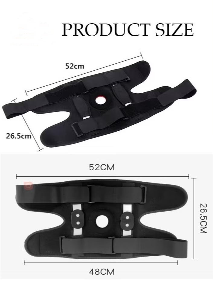 PINKSAMA Knee Brace For Knee Pain Relief, Adjustable Knee Support with Side Stabilizers & Patellar Gel Pads for Men and Women, Knee Wrap for ACL, MCL, Meniscus Tear, Arthritis, Injury Recovery - Image 5