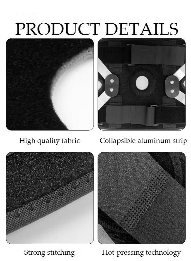 PINKSAMA Knee Brace For Knee Pain Relief, Adjustable Knee Support with Side Stabilizers & Patellar Gel Pads for Men and Women, Knee Wrap for ACL, MCL, Meniscus Tear, Arthritis, Injury Recovery - Image 3