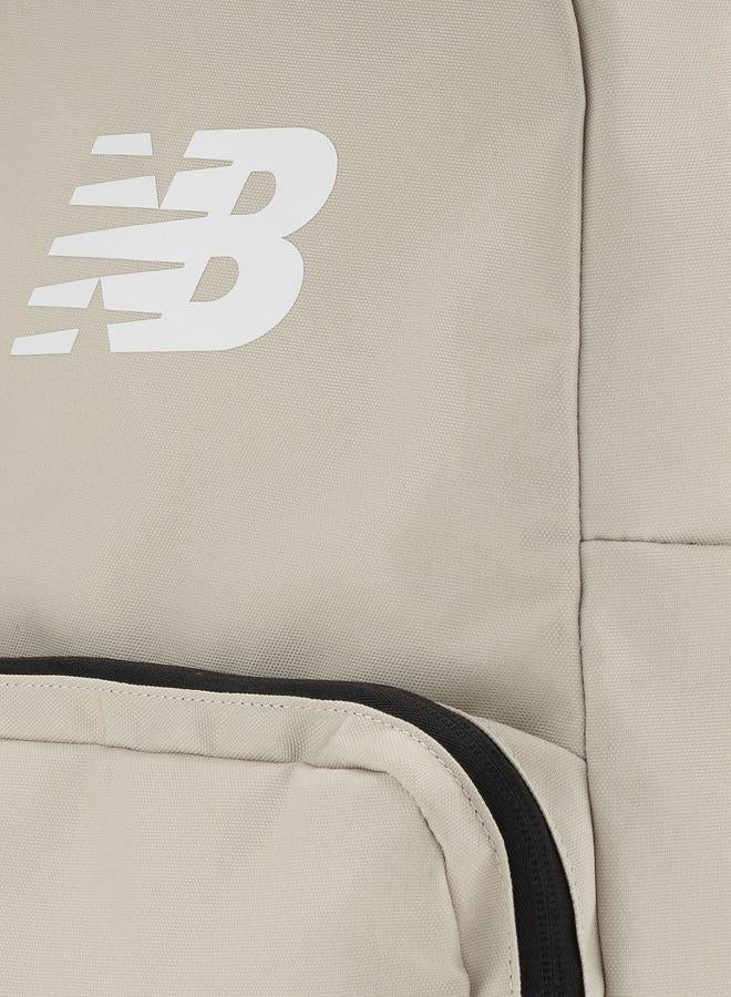 New Balance Beige Logo Backpack with Zip Closure - Image 4