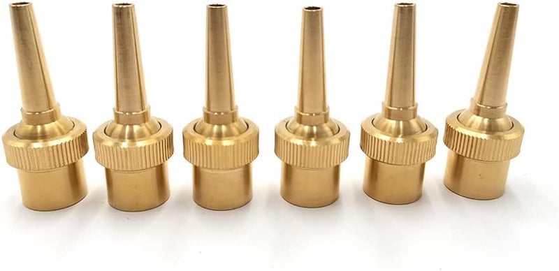 QLLUCKLY 6pcs 1/2" DN15 Brass Fountain Nozzle Adjustable Direction Jet Water Spray Head for Landscaping Use - Image 5