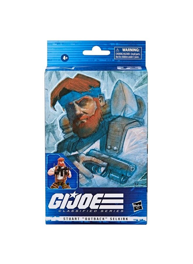 G. I. Joe G.I. Joe Classified Series Stuart Outback Selkirk Action Figure 63 Collectible Premium Toy With Accessories 6Inchscale Custom Package Art  - Image 3