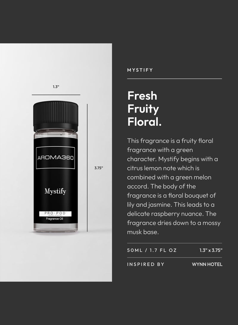 AROMA360 Mystify Pro-Pod Oil Blend - Hotel Inspired for Luxury Essential Oil Diffusers - Aromatherapy Scent Diffuser Oil - Citrus, Green Melon, and Raspberry  - Image 3
