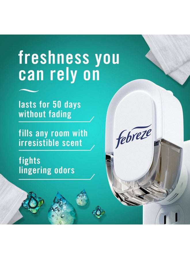 febreze Febreze Plug in Air Fresheners, Wall Plug in Air Freshener, Unstopables Fresh, Odor Fighter for Strong Odors, Scented Oil Refill (3 Count) - Image 3