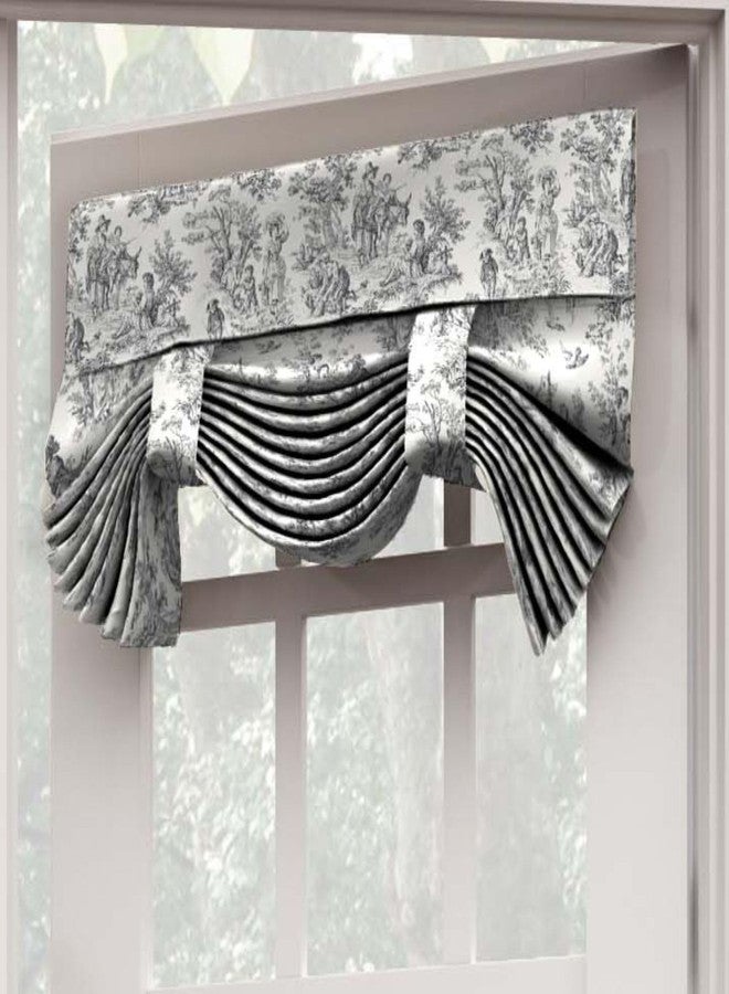 ويفرلي ستارة ويفرلي تشارمد لايف الكلاسيكية ذات الطابع الريفي الفرنسي، مناسبة لنافذة أو باب فرنسي أو باب زجاجي أو باب فناء، لوحة واحدة، 26 بوصة × 68 بوصة، لون العقيق - Image 2