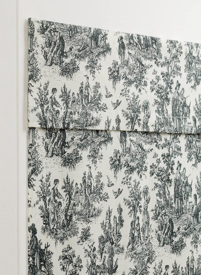 ويفرلي ستارة ويفرلي تشارمد لايف الكلاسيكية ذات الطابع الريفي الفرنسي، مناسبة لنافذة أو باب فرنسي أو باب زجاجي أو باب فناء، لوحة واحدة، 26 بوصة × 68 بوصة، لون العقيق - Image 3