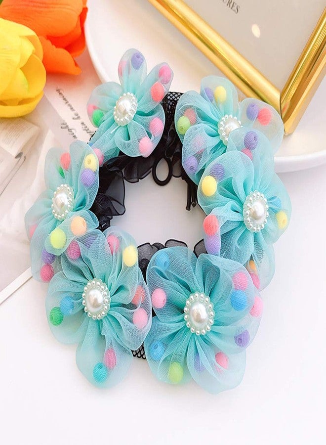 GSHLLO 3 PCS Girls Ballet Bun Covers Dance Snood Hair Net Accessories for Dancers Skating A - Image 2