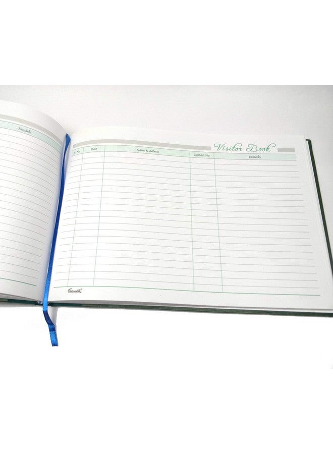 True-Ally دفتر زوار True-Ally/سجل الزوار/تسجيل الزوار/الأعمال/الفنادق/بيوت الضيافة/الاستقبال، غلاف أنيق من الجلد الصناعي، لوازم أعمال | لون أحمر | مقاس F/s - Image 2