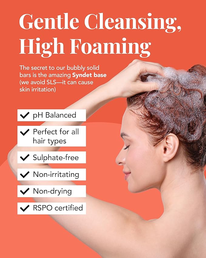 ffs Nourish Replenish Solid Shampoo Bar CrueltyFree Vegan Sulphate Free Hair Shampoo Bar wCeramides HemiSqualane Yuzu Rice Bran for Damaged Hair FFS Beauty Bar wCranberry Pomegranate - Image 5