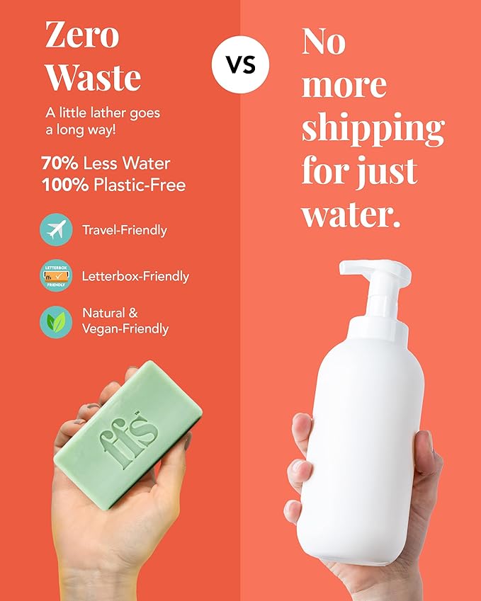 ffs Nourish Replenish Solid Shampoo Bar CrueltyFree Vegan Sulphate Free Hair Shampoo Bar wCeramides HemiSqualane Yuzu Rice Bran for Damaged Hair FFS Beauty Bar wCranberry Pomegranate - Image 4