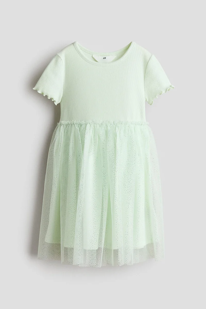 اتش اند ام فستان بتنورة من التول