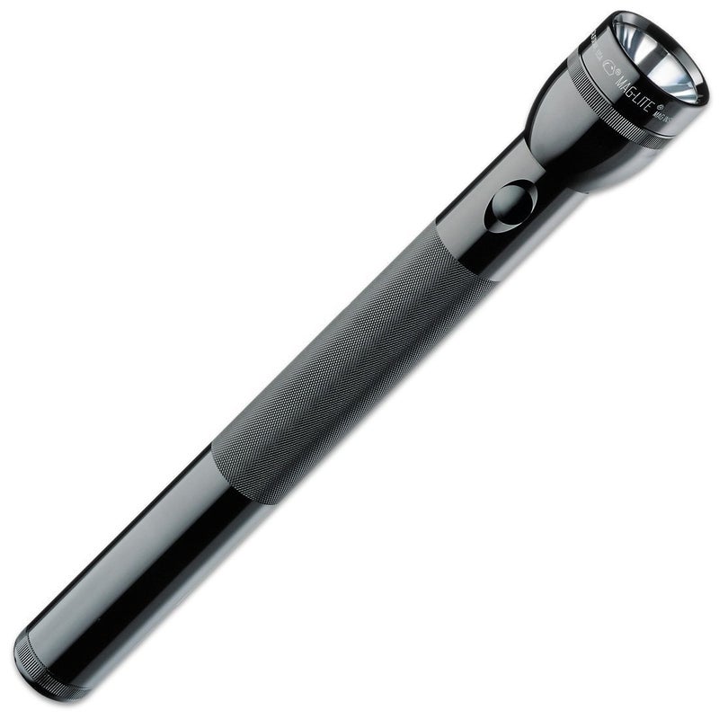 MAGLITE ماجلايت - S4D015 مصباح يدوي ثقيل من ماجلايت يعمل بالتيار المتردد 4 خلايا D في علبة عرض، أسود - Image 2