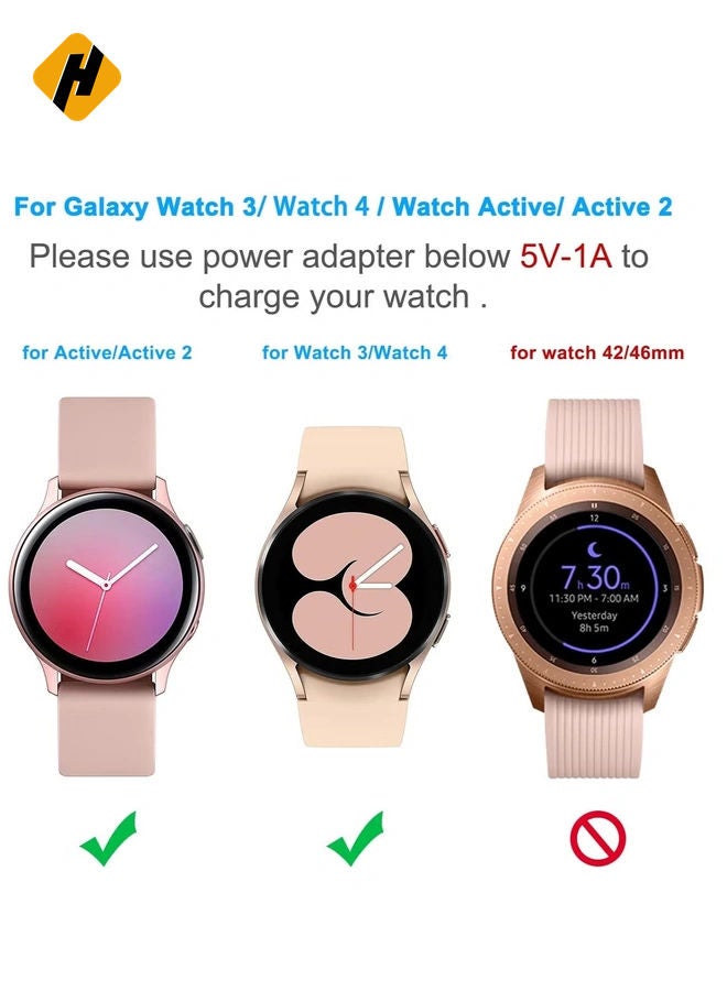 HuHa Charger Stand for Samsung Galaxy Watch Active 40mm/Active 2 40mm & 44mm/Galaxy Watch 3 41mm 45mm, Replacement Charging Cradle Dock for Galaxy Active Watch -R500N and Galaxy Active 2 Smartwatch - Image 2