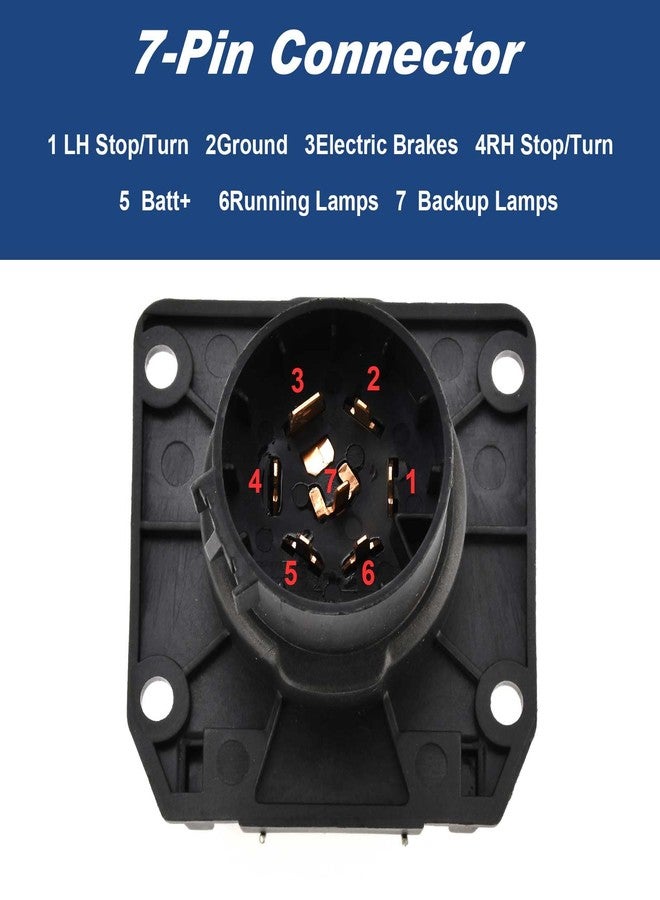 Goopool مجموعة أسلاك توصيل مقطورة Goopool 55243 ذات 7 دبابيس متوافقة مع فورد F250 F350 F450 F550 سوبر ديوتي 1999 2000 2001 - Image 4