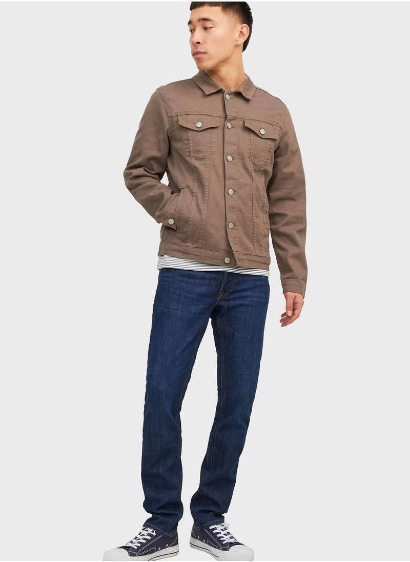 JACK & JONES - Light Wash Straight Fit Jeans - Image 1