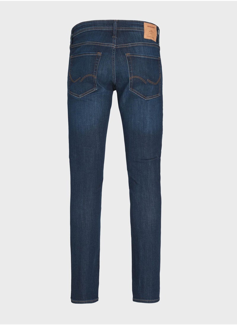 JACK & JONES - Light Wash Straight Fit Jeans - Image 1