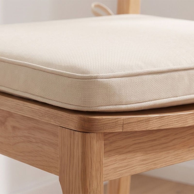 DANUBE HOME Square Seat Cushion 43X43X5Cm - Solid Buttercup, Beige, Bright Square Chair Cushion, 100% Polyester, For Patio Chairs, Balcony Benches And Garden Sofa - Image 3