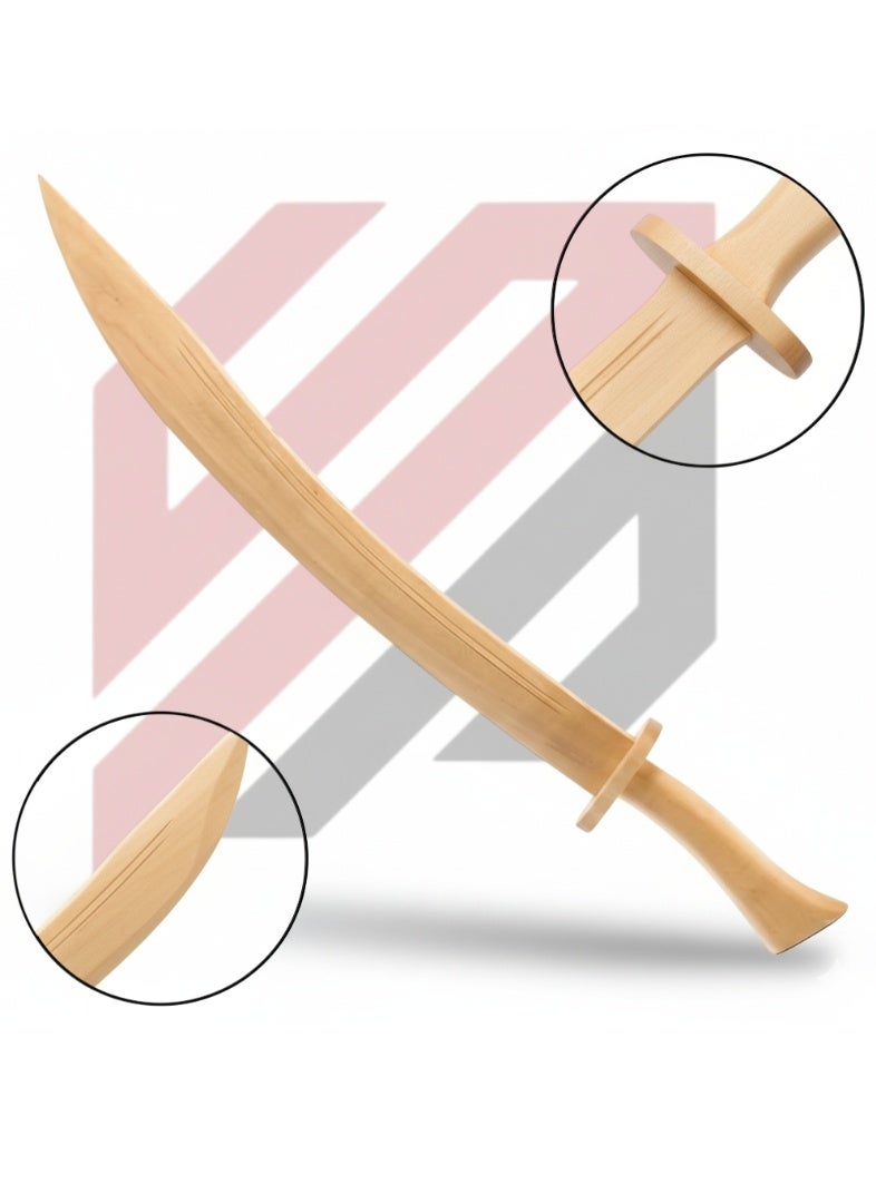 Spall Wooden Training Sword for Martial Arts Practice, Fitness and Skill Training - Image 2
