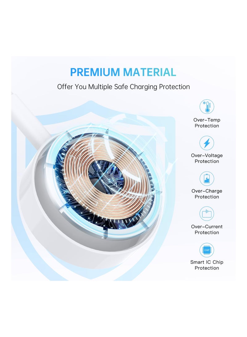 Excefore Upgrade Watch Charger for Apple Watch Charger - Watch Charger Charging Cable for Watch Series 8/7/6/5/4/3/2/SE/SE2, Magnetic Fast Charger Cord for iWatch Portable Wireless Charging (3.3ft /1m) - Image 5