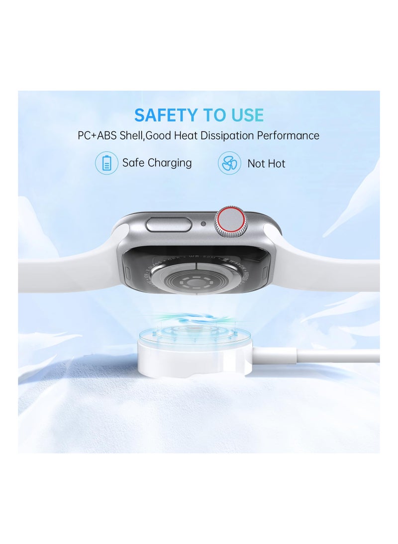 Excefore Upgrade Watch Charger for Apple Watch Charger - Watch Charger Charging Cable for Watch Series 8/7/6/5/4/3/2/SE/SE2, Magnetic Fast Charger Cord for iWatch Portable Wireless Charging (3.3ft /1m) - Image 2