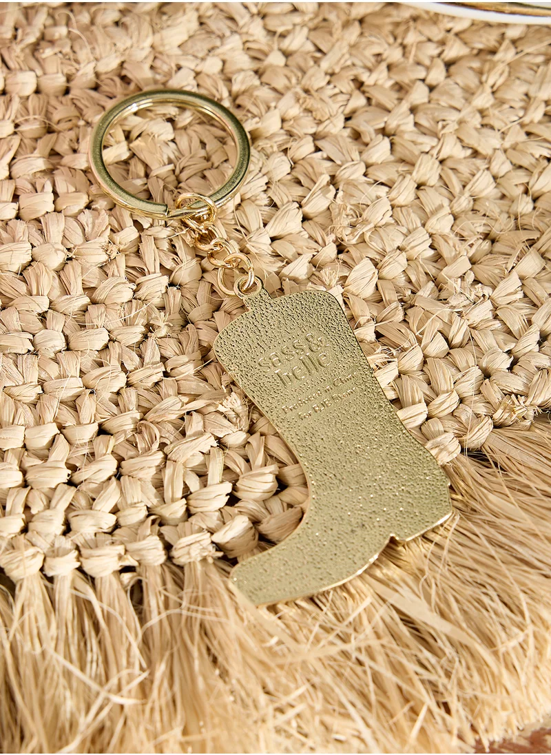 Sass & Belle Cowboy Boot Enamel Keyring