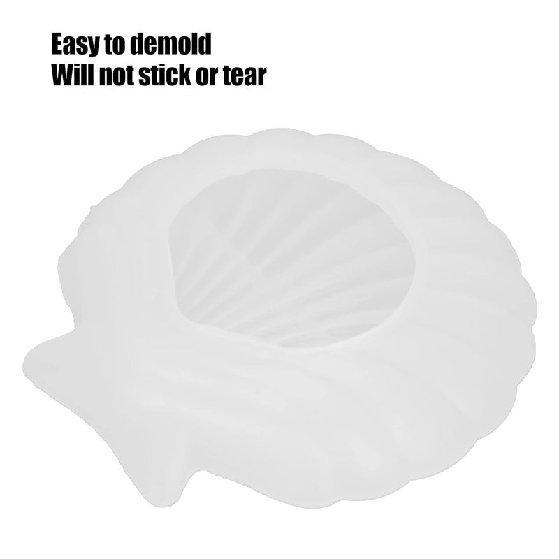 woobles Shell Tray Mold Shell Storage Silicone Mold Shell Silicone Storage Tray Molds DIY Shell Silicone Storage Plate Mold Shell Jewelry Tray Mold Storage Silicone Mold - Image 3