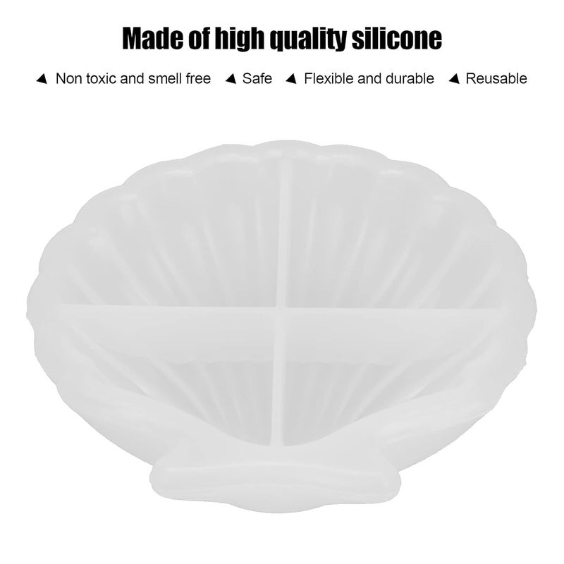 woobles Shell Tray Mold Shell Storage Silicone Mold Shell Silicone Storage Tray Molds DIY Shell Silicone Storage Plate Mold Shell Jewelry Tray Mold Storage Silicone Mold - Image 4