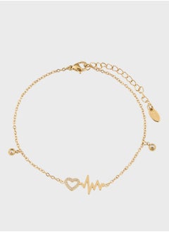 ELLA Heart Charm Anklet  - Image 1