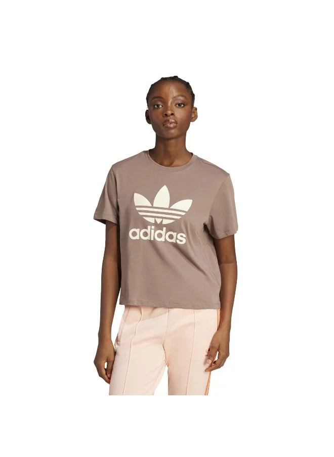 adidas Originals adidas TREFOIL TEE VT Brown Originals Women T-SHIRTS