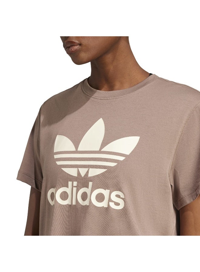 Adidas adidas TREFOIL TEE VT Brown Originals Women T-SHIRTS  - Image 5