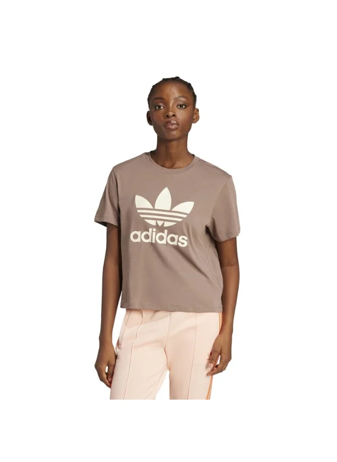 Adidas adidas TREFOIL TEE VT Brown Originals Women T-SHIRTS