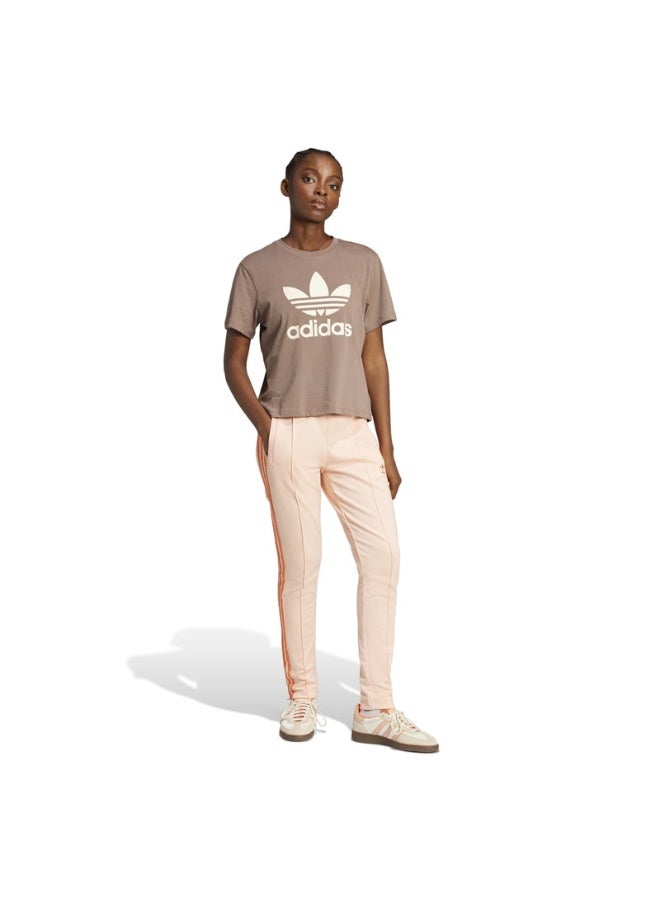 Adidas adidas TREFOIL TEE VT Brown Originals Women T-SHIRTS  - Image 4