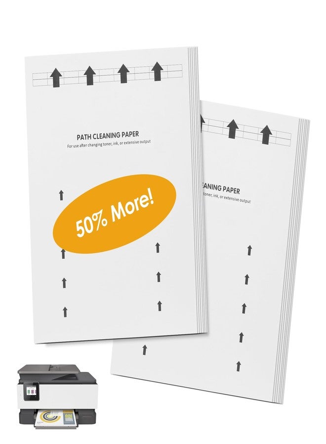 AQDD Printer Cleaning Sheets for HP Laser and Inkjet Printers Removes Toner Smudges Black Lines and Paper Jams Compatible with Brother and Most Printers (8.5 x 11) 15 Sheets - Image 1