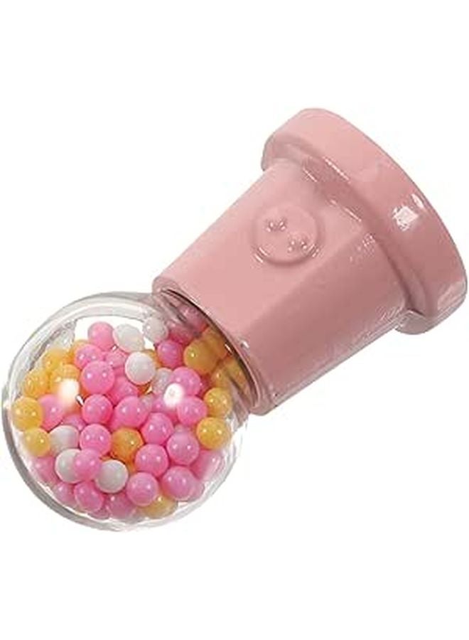 Wakauto Miniature Dollhouse Candy Machine Model Realistic Mini Dispenser Collectible Accessory Pink - Image 1
