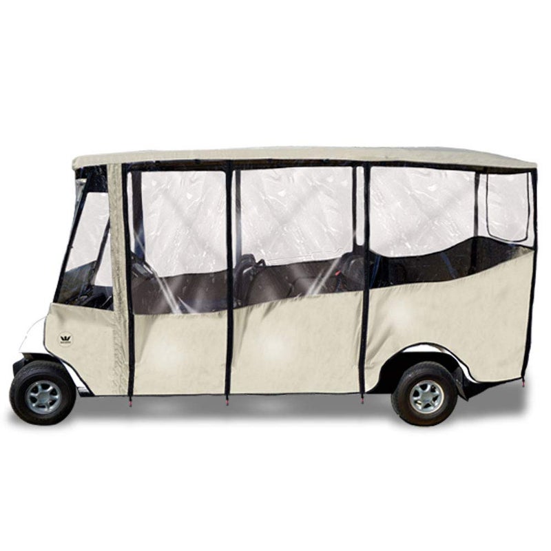 Eevelle Golf Cart Cover, 4 Sided Over the Top Cart Cover, Fits 2018 and Newer Club Car, Marine Grade, UV Protection, Weatherproof, Canopy for Golf Cart - Image 2