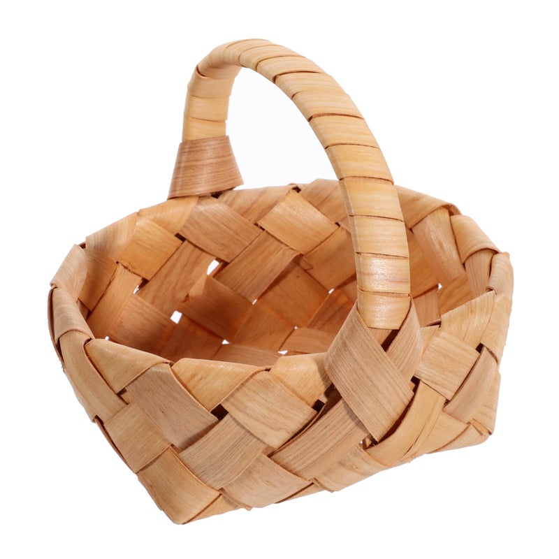 Multi Color Mini Woven Fruit Basket Portable Decorative Storage Photo Prop - Image 2