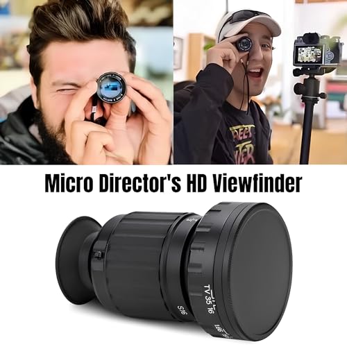 Acouto Directors Viewfinder, Acouto Director's Viewfinder VD-11X Professional Micro Director's Viewfinder with HD Multicoated Glass 11x Zoom Camera View Finder Phototgarphy Accessory Aluminum Body - Image 4