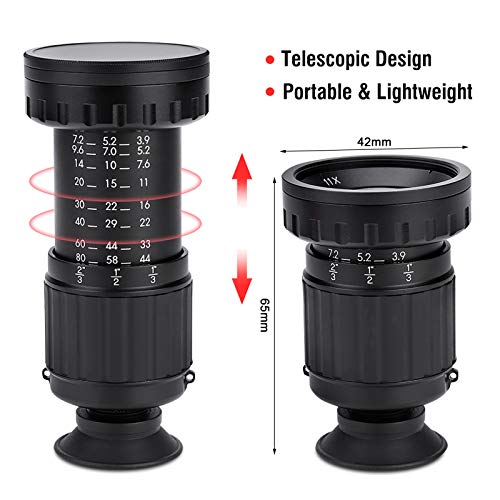 Acouto Directors Viewfinder, Acouto Director's Viewfinder VD-11X Professional Micro Director's Viewfinder with HD Multicoated Glass 11x Zoom Camera View Finder Phototgarphy Accessory Aluminum Body - Image 3