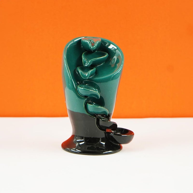 OMBRE MeditatingAromatherapy Smoke Backflow Cone Incense Holder Showpiece for Office Desk Living Room Home Decor and Decoration Gift Items - Image 2