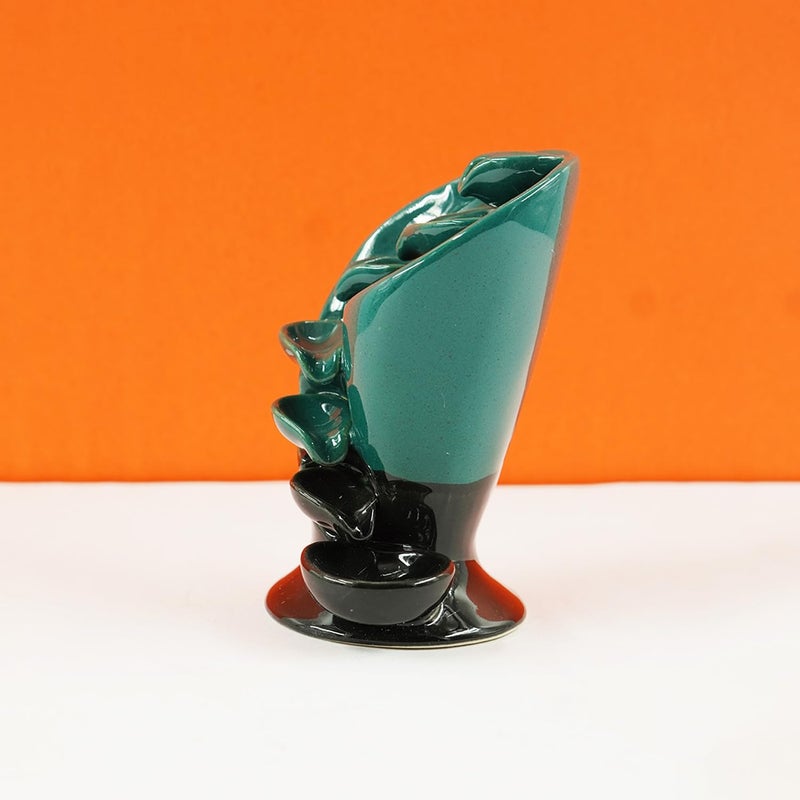 OMBRE MeditatingAromatherapy Smoke Backflow Cone Incense Holder Showpiece for Office Desk Living Room Home Decor and Decoration Gift Items - Image 5