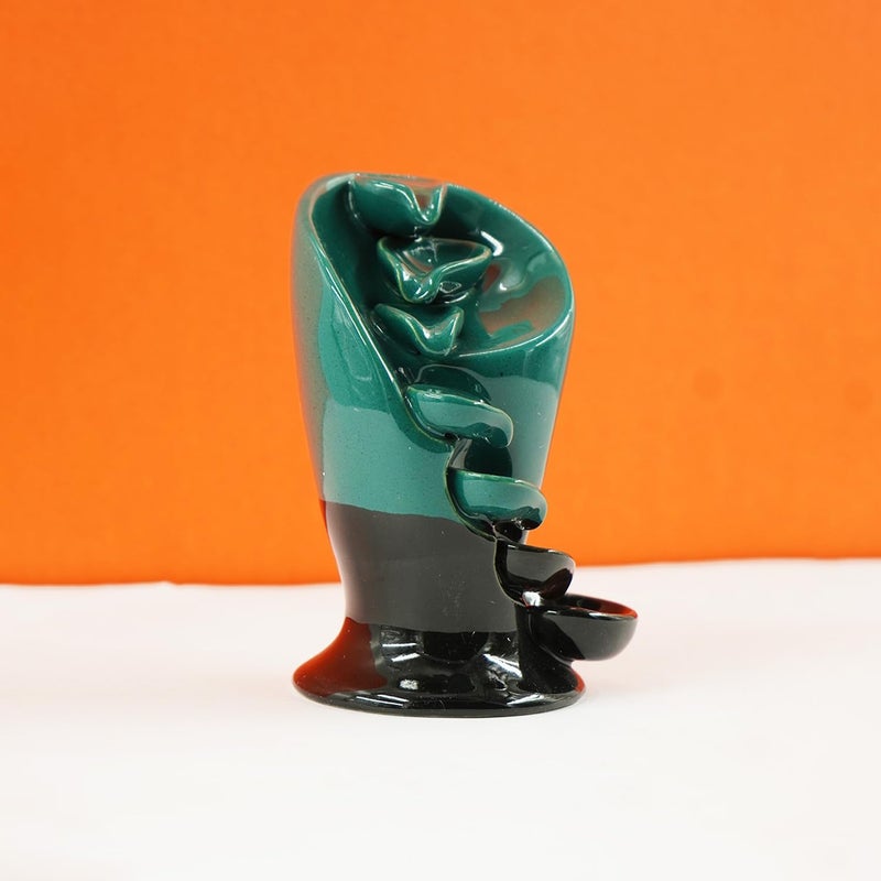 OMBRE MeditatingAromatherapy Smoke Backflow Cone Incense Holder Showpiece for Office Desk Living Room Home Decor and Decoration Gift Items - Image 4