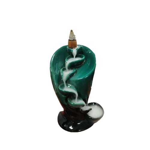 OMBRE MeditatingAromatherapy Smoke Backflow Cone Incense Holder Showpiece for Office Desk Living Room Home Decor and Decoration Gift Items - Image 1