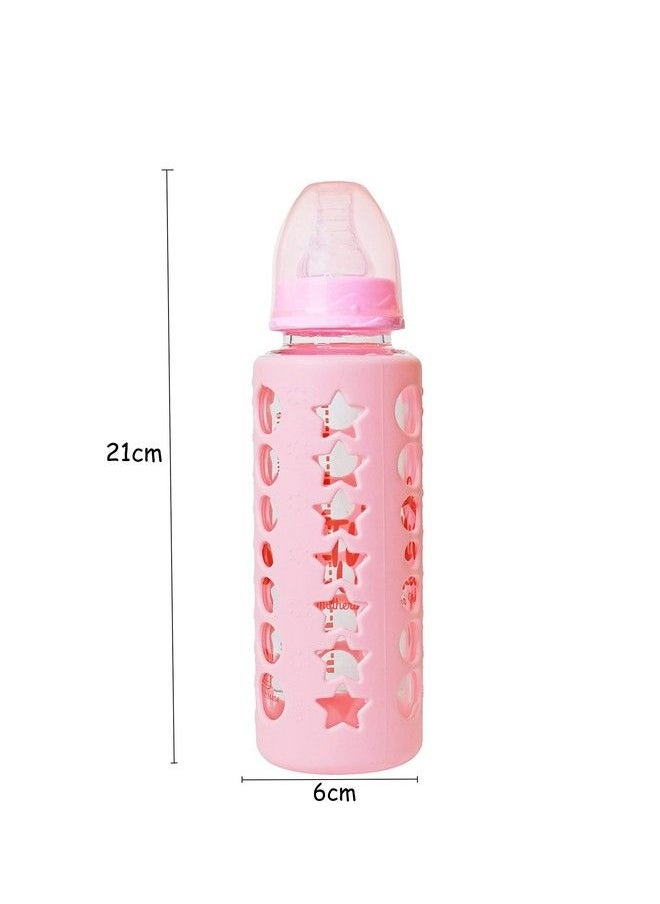 The Little Lookers High Borosilicate Glass Feeding Bottle For Baby Feeder For Newborn ;Super Soft Flow Control & Anti Colic Nipple For Infants Toddlers  - Image 5