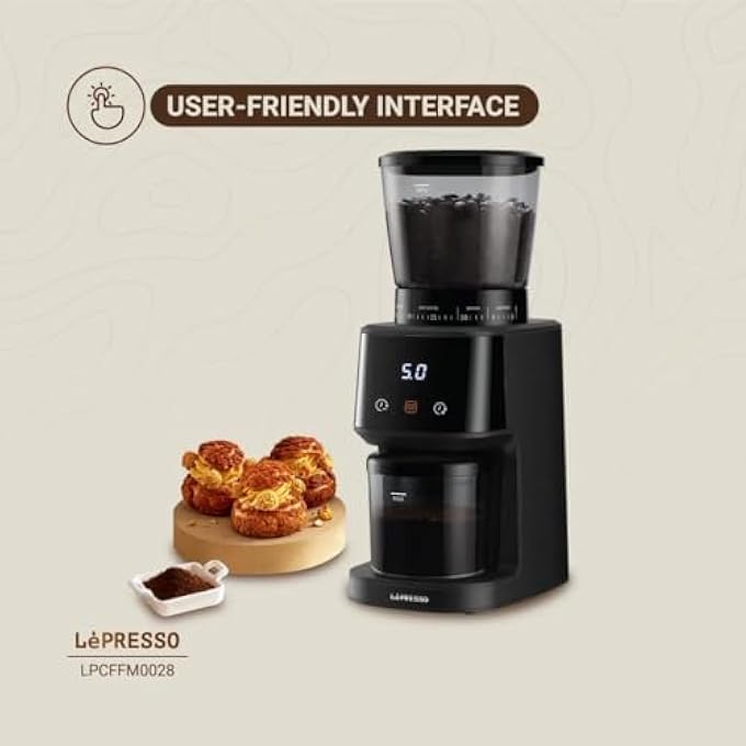 ليبرسو ماكينة قهوة مطحنة كهربائية مضخة ضغط 20 بار ماكينة قهوة مطحنة مخروطية الشكل شاشة تعمل باللمس ماكينة إسبريسو مطحنة قهوة قابلة للتعديل جهاز تبخير الحليب ماكينة إسبريسو حبوب البن - Image 4