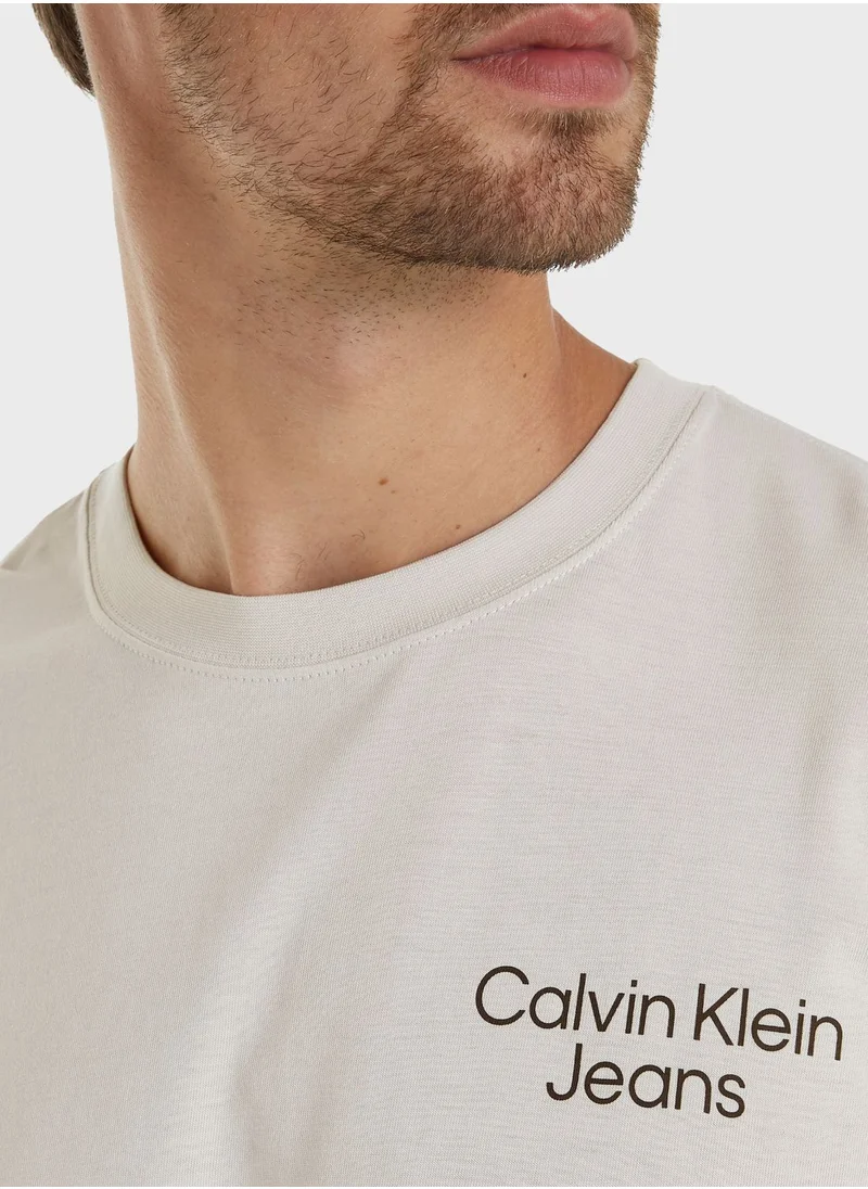 Calvin Klein Jeans Logo Crew Neck T-Shirt
