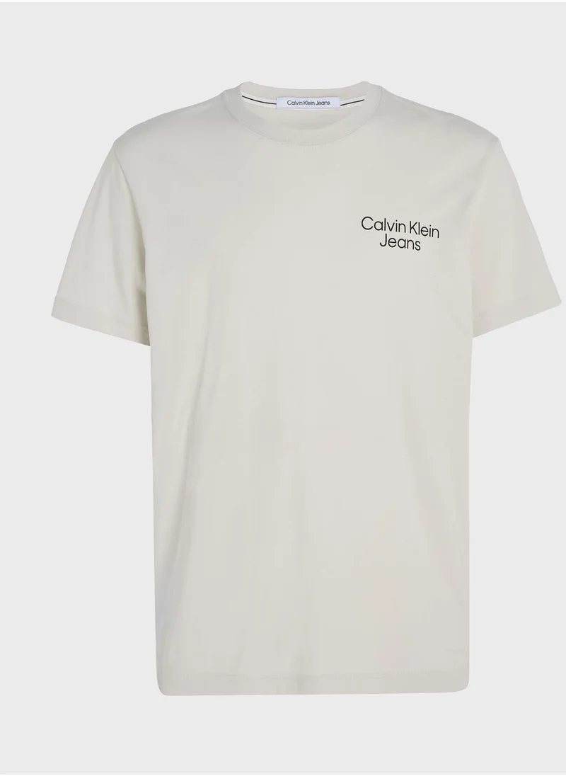 Calvin Klein Jeans Logo Crew Neck T-Shirt