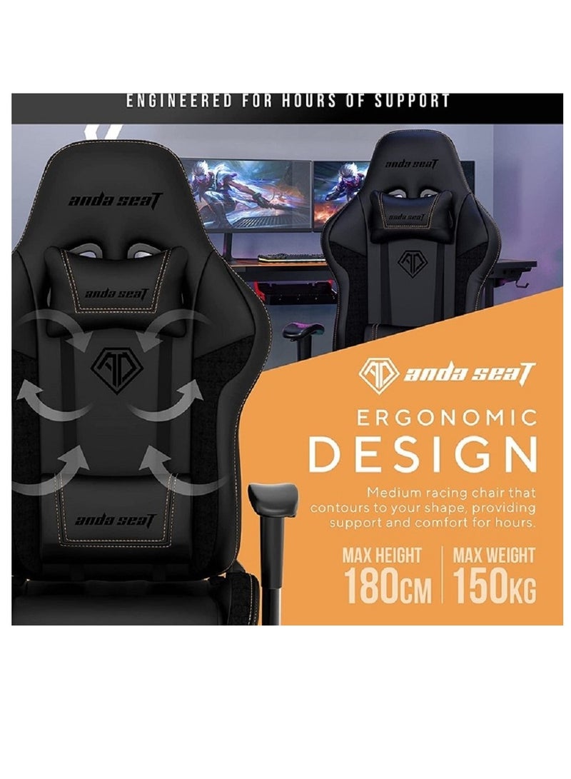 أندا سيت Anda Seat Jungle 2 Series Gaming Chair, Black | AD5T-03-BR-PV - Image 3