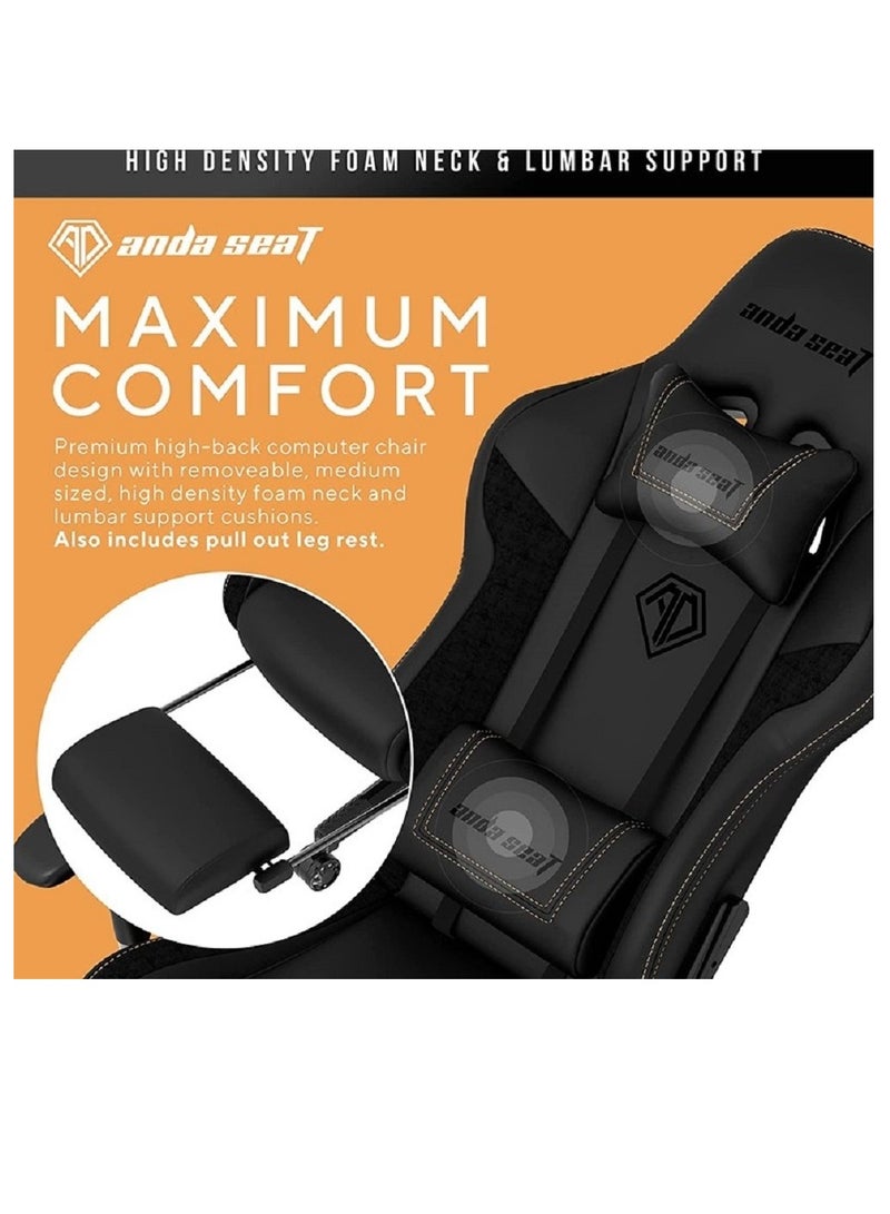 أندا سيت Anda Seat Jungle 2 Series Gaming Chair, Black | AD5T-03-BR-PV - Image 2