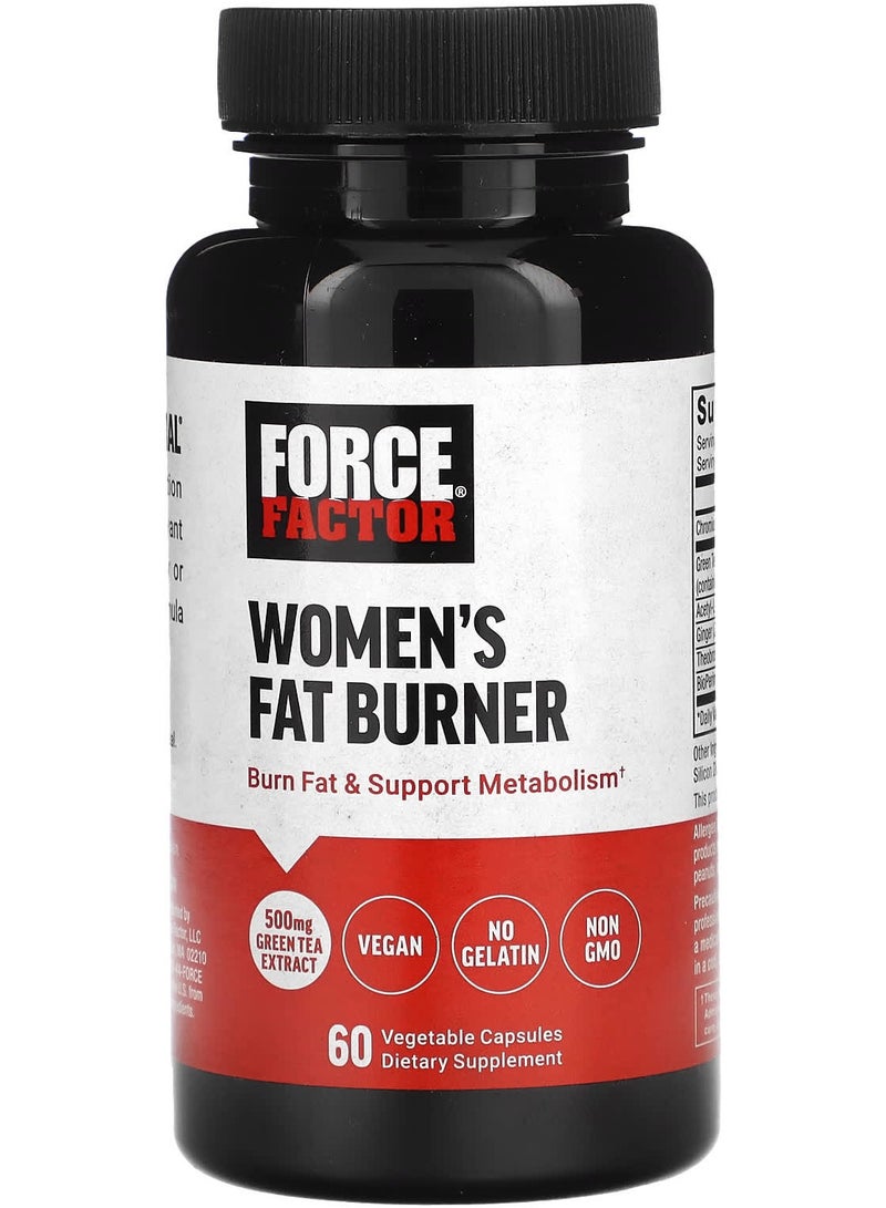 Force Factor Women's Fat Burner 60 Vegetable Capsules